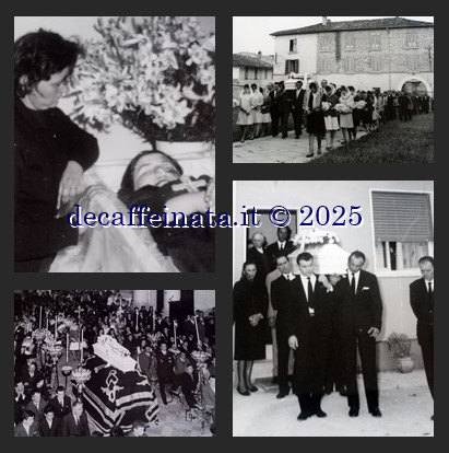 Mia madre che osserva sua sorella nella bara. E immagini del funerale.