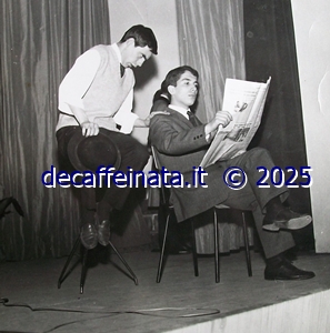 Jerry in uno spettacolo teatrale in coppia. Per un periodo aveva creato anche un trio comico.